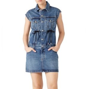 Proenza Schouler White Label Denim Mini Dress sz M
